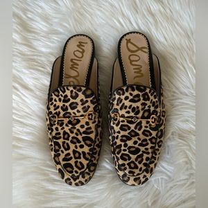 Same Edelman leopard mules